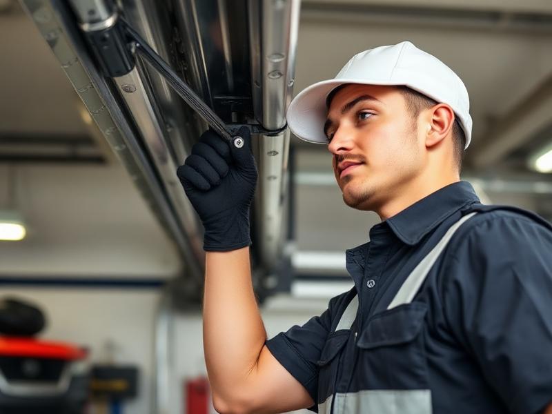 Garage Door Installation service - Professional garage door technician at work